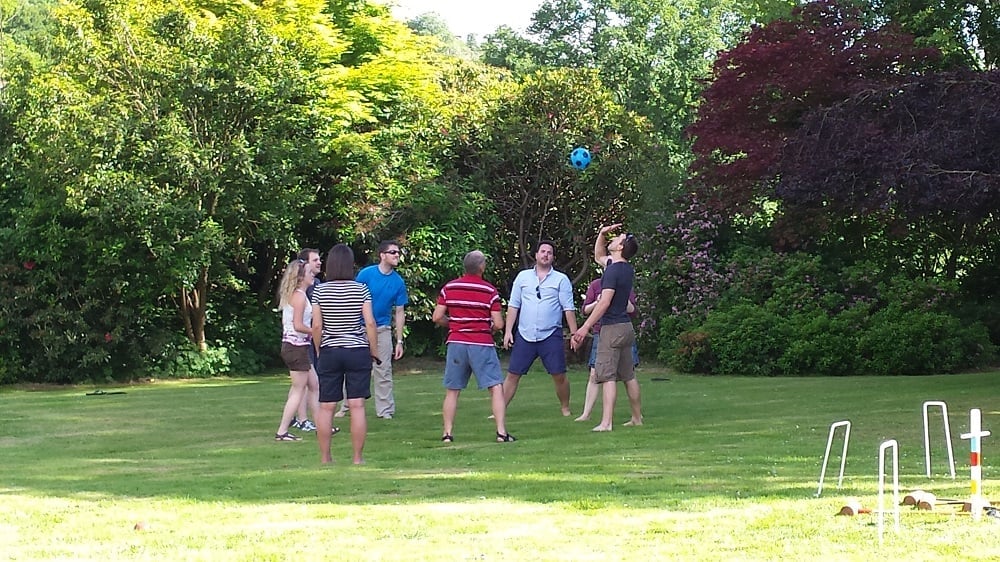 Lots of space in the garden for games